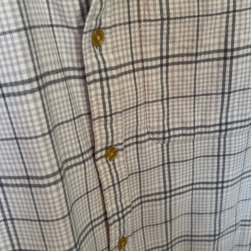 Abercrombie & Fitch 100% Cotton Soft A&F Flannel Button Down Shirt - L TALL - Picture 3 of 7